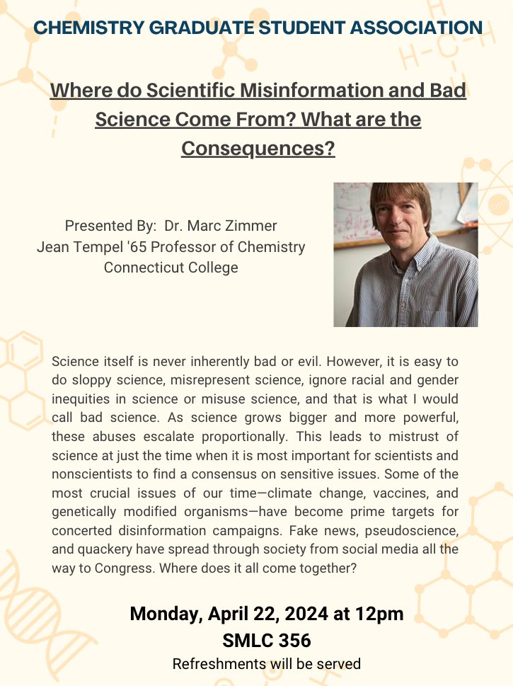 If you are in New Mexico next week and want to know Where do Scientific Misinformation And Bad Science Come From? What Are Their Consequences? Come to my seminar.