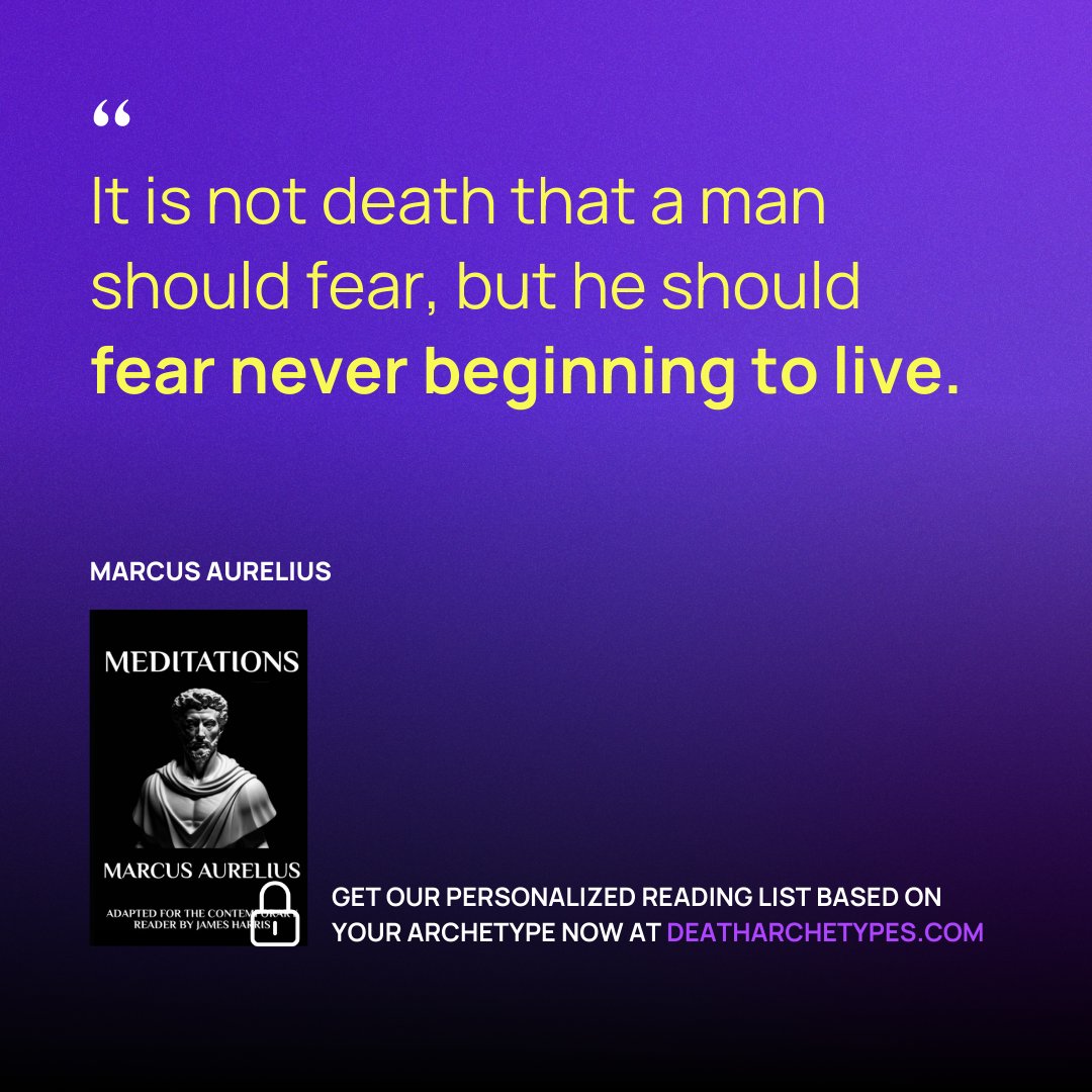 Fear not the end, but the thought of never embracing life authentically. Let Marcus Aurelius's wisdom inspire you to live genuinely and fully.