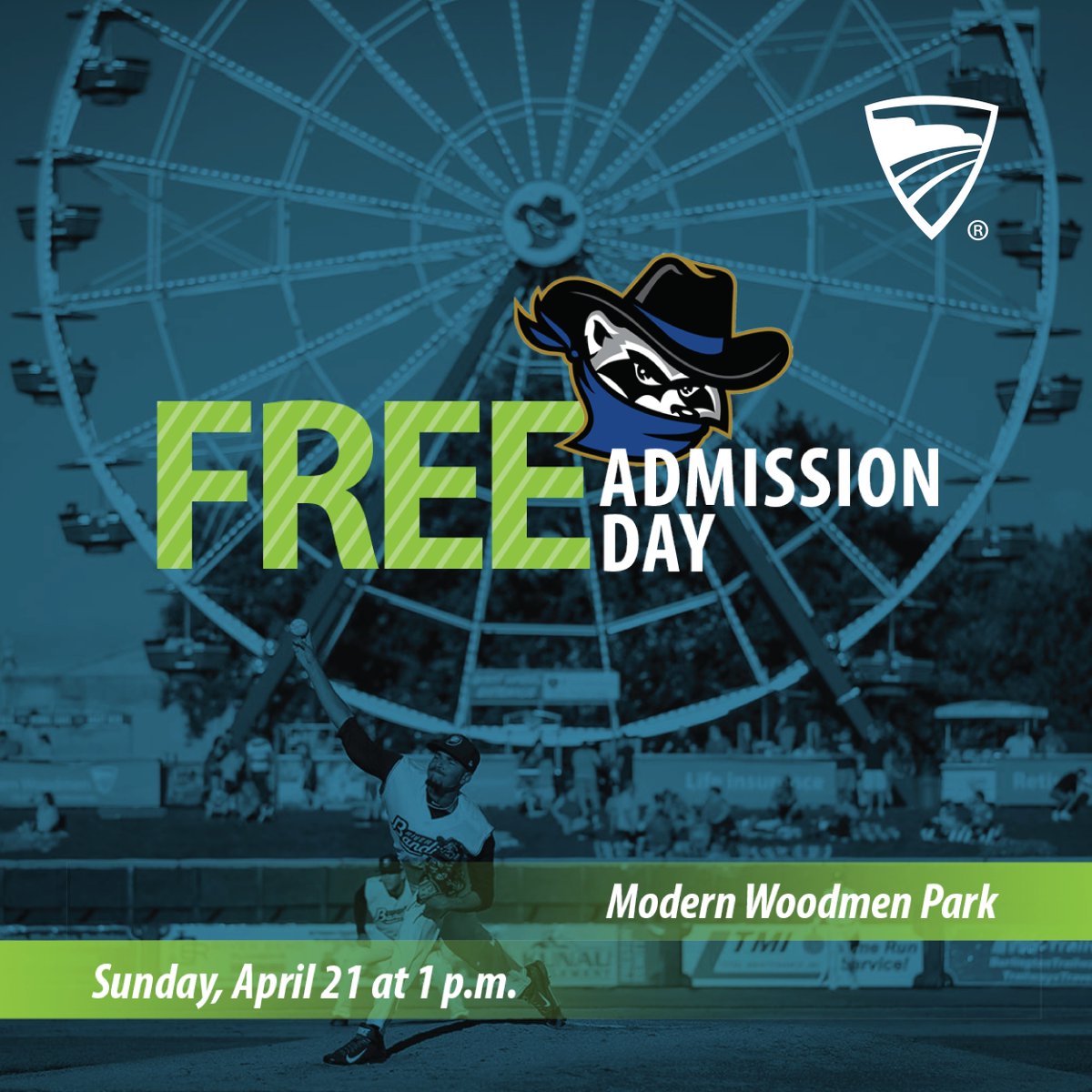 Modern Woodmen Park is #1, and the River Bandits want to celebrate with you! Join them April 21 at 1 p.m. for a free admission day! As a proud sponsor of this park, we're excited to celebrate its achievement with the Quad Cities. See you there! atmilb.com/3vHrTpG