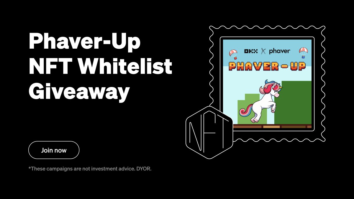 Hey frens, @phaverapp is giving away FCFS 200 WL for their upcoming mint!

📲 Get a 15x boost to your entry by downloading the Phaver app and signing up

🗓️ Ends 21 April, 4pm UTC

Enter now 👇 
bit.ly/okxphaver