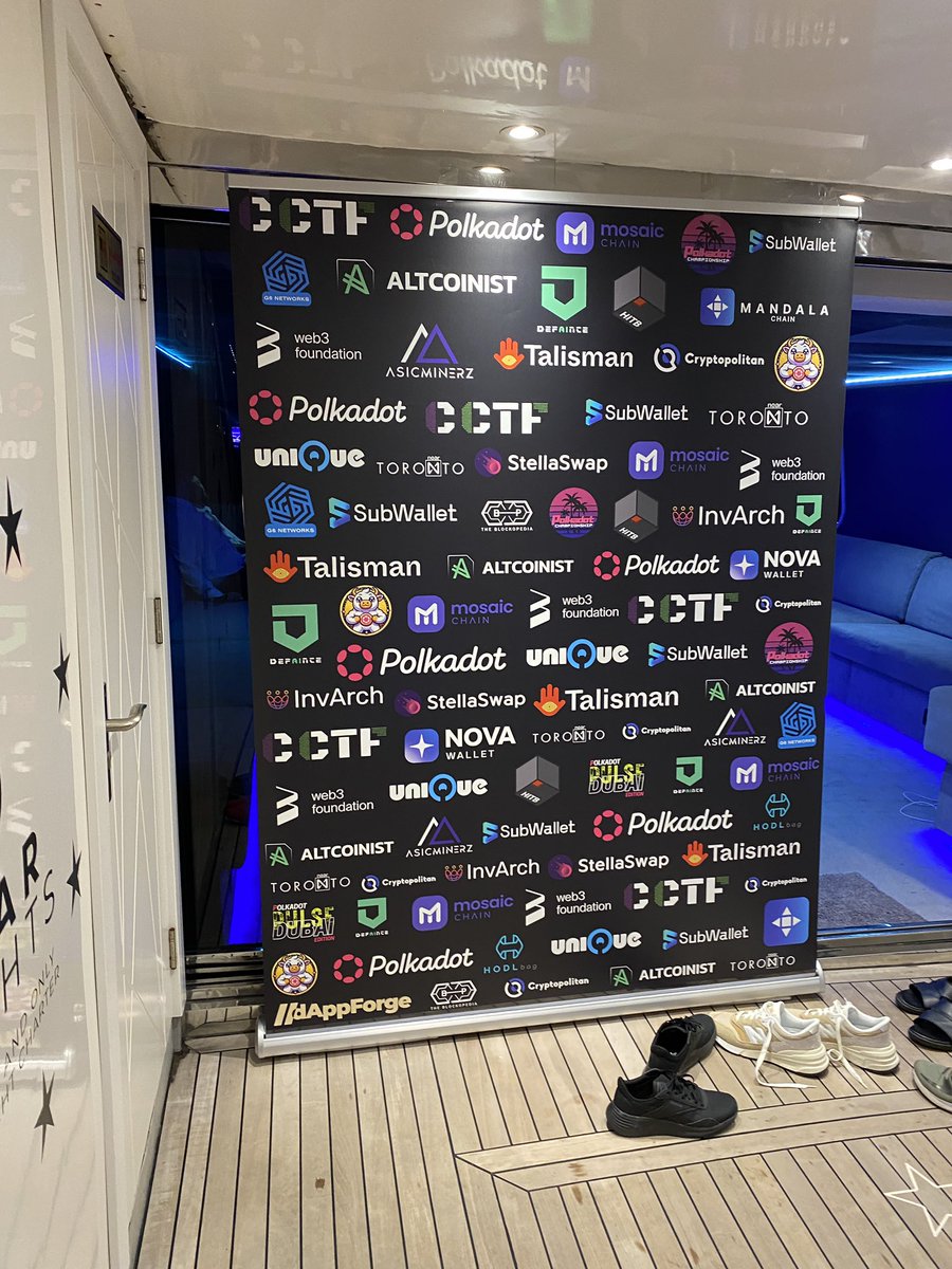 Sweet Caroline, <a href="/CryptoCtf/">CCTF</a> #Polkadot yacht networking party in Dubai Pt.2👇