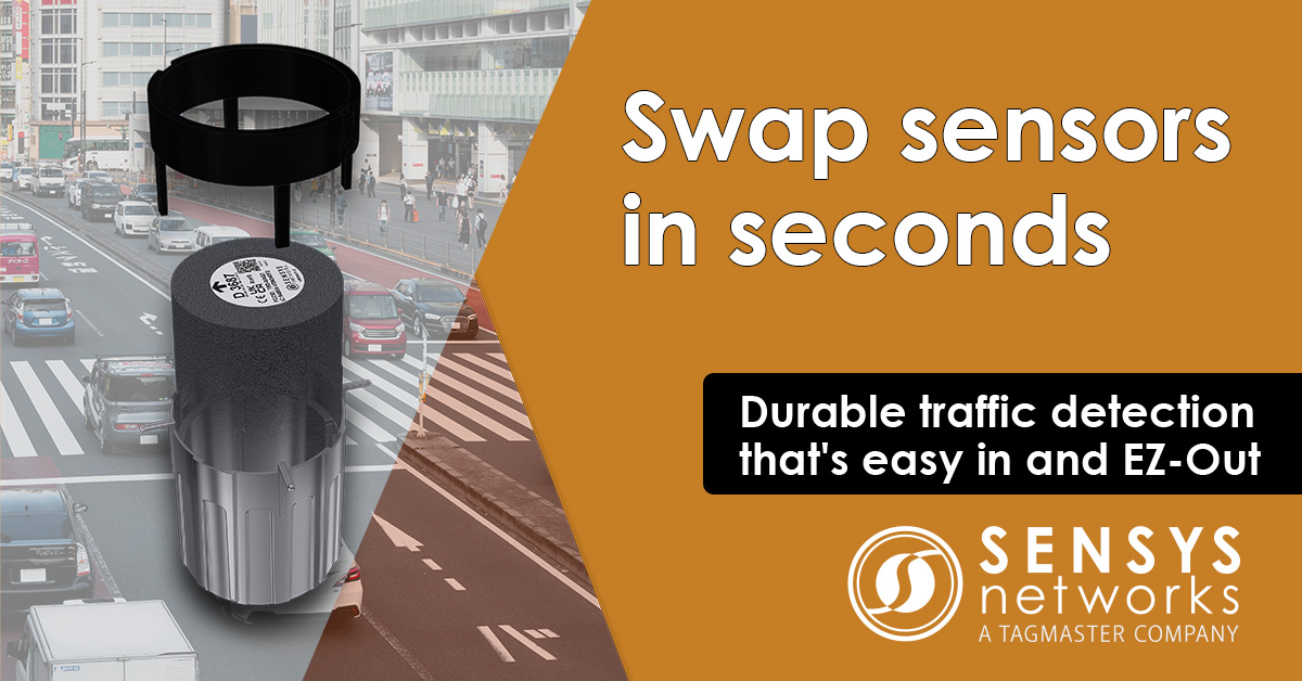 sensysnetworks's tweet photo. Introducing FlexMag3 EZ-Out. Minimize traffic disruptions and detection downtime for: 
• Repaving projects - remove and reinstall
• Easy replacements - swap sensors instantly
• Relocation - move sensor zones

See how fast and easy EZ-Out is: https://t.co/Waw7LU2Aku https://t.co/R1Rn2EE2DD