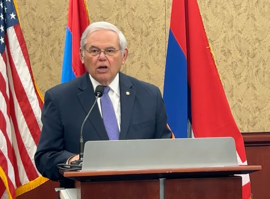 ANCA_DC's tweet photo. .@SenatorMenendez (D-NJ): "What we saw with Azerbaijan's ethnic cleansing of Artsakh is deplorable. And I regret that our government was not more forceful. I was pushing them to be far more forceful. And now it is time for us once and for all to insist that the Administration no longer use its waiver to provide arms to the Azerbaijani government."  #JusticeforGenocide