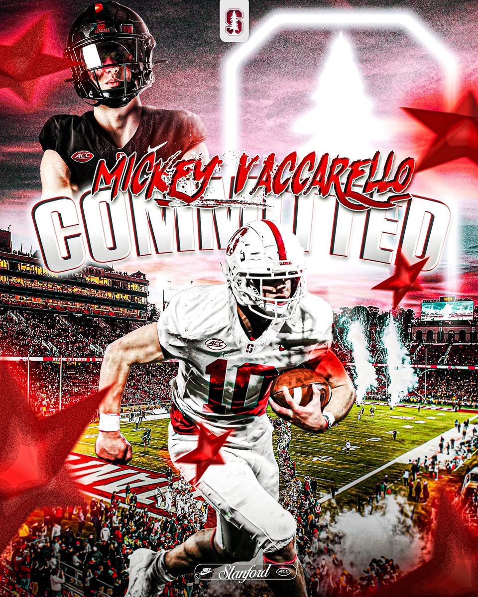 Mickey Vaccarello (@mickeyvac) on Twitter photo Proud to announce my commitment to Stanford!!🌲⚪️🔴🌲
#GoCards #FearTheTree
<a href="/StanfordFball/">Stanford Football</a> <a href="/TroyTaylorStanU/">Troy Taylor</a> <a href="/CoachAprilOLB/">Bobby April III</a> <a href="/Coach_Plack/">TJ Plack</a> <a href="/PetersTwpFB/">Peters Twp Football</a> Proud to announce my commitment to Stanford!!🌲⚪️🔴🌲
#GoCards #FearTheTree
<a href="/StanfordFball/">Stanford Football</a> <a href="/TroyTaylorStanU/">Troy Taylor</a> <a href="/CoachAprilOLB/">Bobby April III</a> <a href="/Coach_Plack/">TJ Plack</a> <a href="/PetersTwpFB/">Peters Twp Football</a>