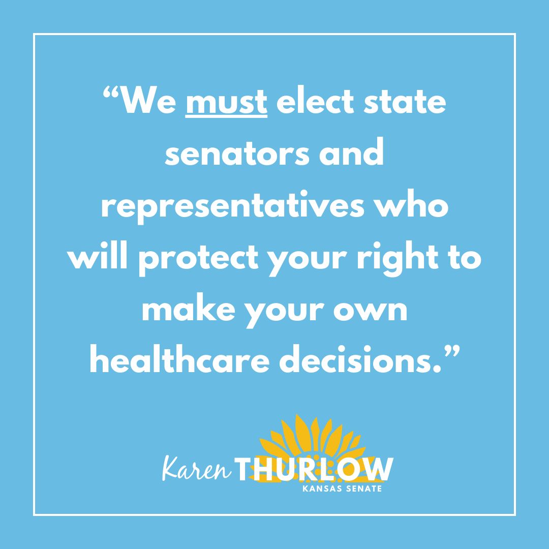 We cannot let what's happening in Arizona happen here in Kansas. We must elect state senators and representatives who will protect your right to make your own healthcare decisions. #ksleg