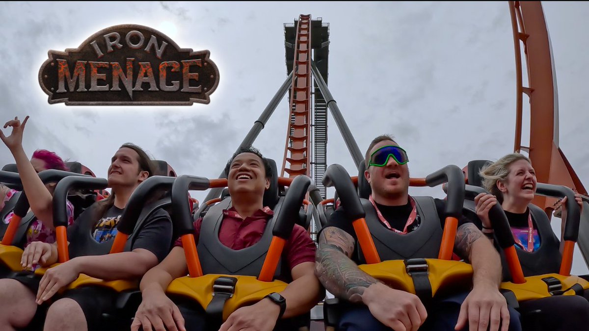 We had an amazing time at @DorneyParkPR today for Iron Menace's media day! Check out one of our first rides featuring Uncle Nate and @JENerally_! youtu.be/syqrLmsfoc4