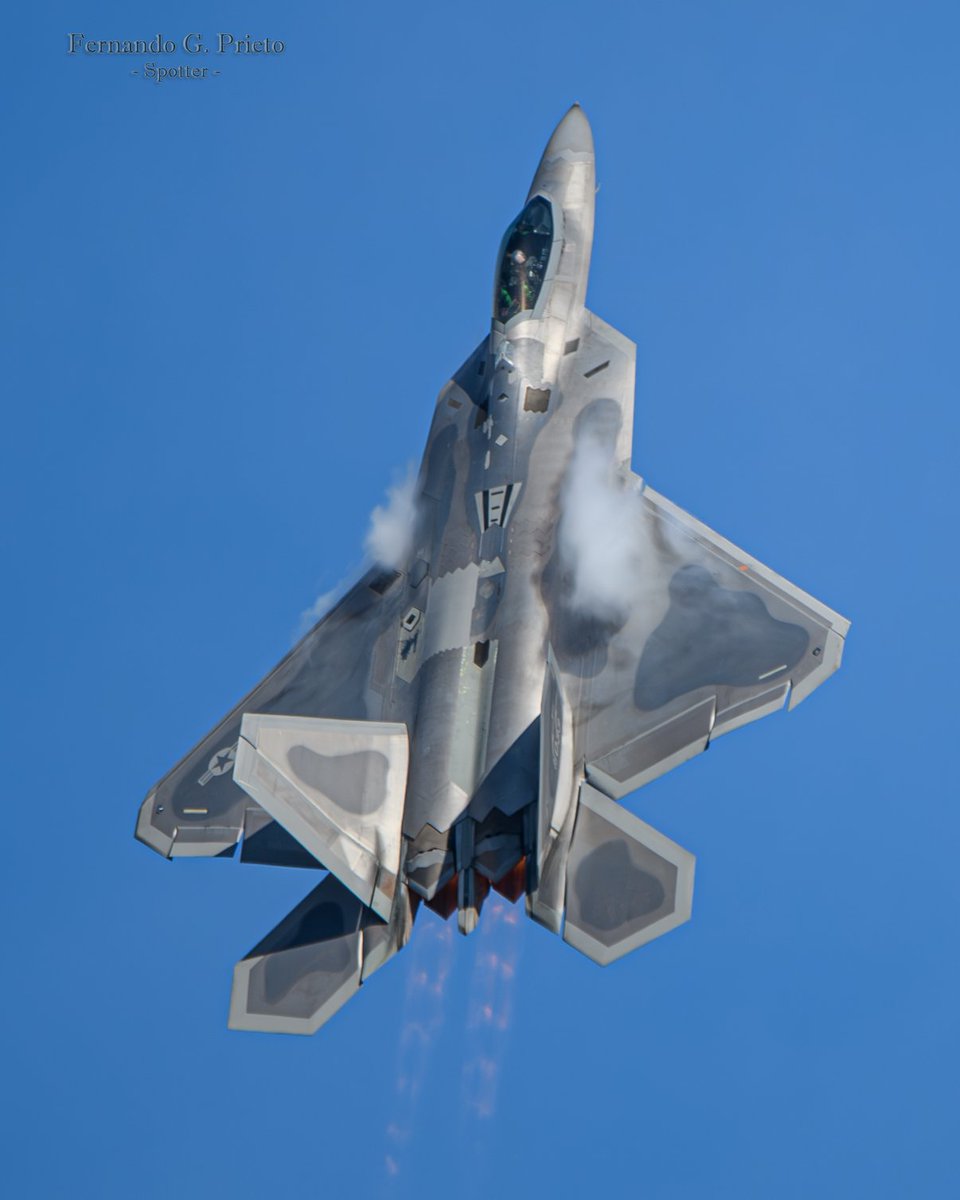 F-22 Raptor deslumbrante a pleno sol el domingo, último día de FIDAE 2024 😍✈️📷🇨🇱 14/04/24 #F22Raptor #USAF #F22RaptorDemoTeam #FIDAE2024 #avgeek #AvionesDeGuerra #MilitaryAviation #spotter #spotting #Nikon #NikonPhotography #Sigma #Sigma150600