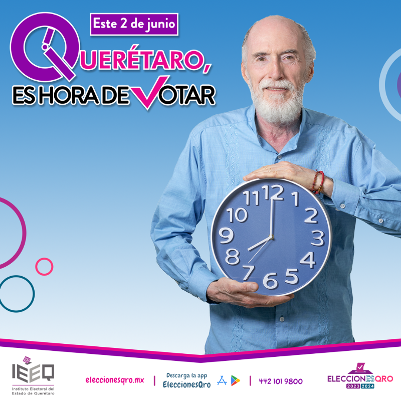 IEEQcomunica's tweet photo. La democracia te necesita. 🗳️📅 Participa en las elecciones del 2 de junio para fortalecer nuestra sociedad y construir un futuro más justo y equitativo. 

Accede a toda la información en https://t.co/62FXTnm2rc o descarga al app desde tu celular EleccionesQro 📲  #EsHoraDeVotar
