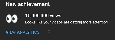 VenoUntamed's tweet photo. We have just broken 15 Million Views on my channel! Wow thank you all so much for watching and enjoying the content I create! https://t.co/MnEkusr6d2