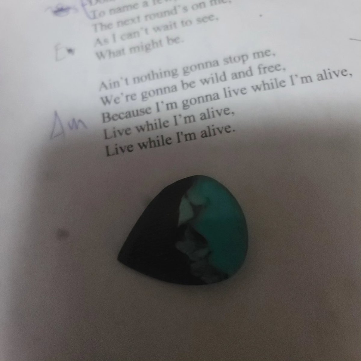 I will also be using a thicker pick tonight that will give the song a little different sound than before. Stay tuned! #musician #musicaljourney #songwriter