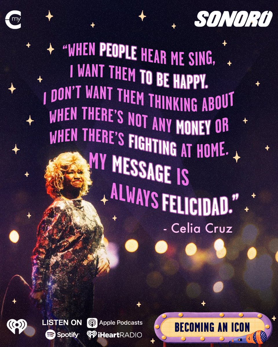 Discover the unstoppable force of Celia Cruz on Becoming an Icon! 💃🏾🎵🔥

From her revolutionary impact on the music scene to her enduring message of unity, Celia’s story continues to inspire. Listen in and feel the ¡azúcar!

podcasts.apple.com/mx/podcast/cel…