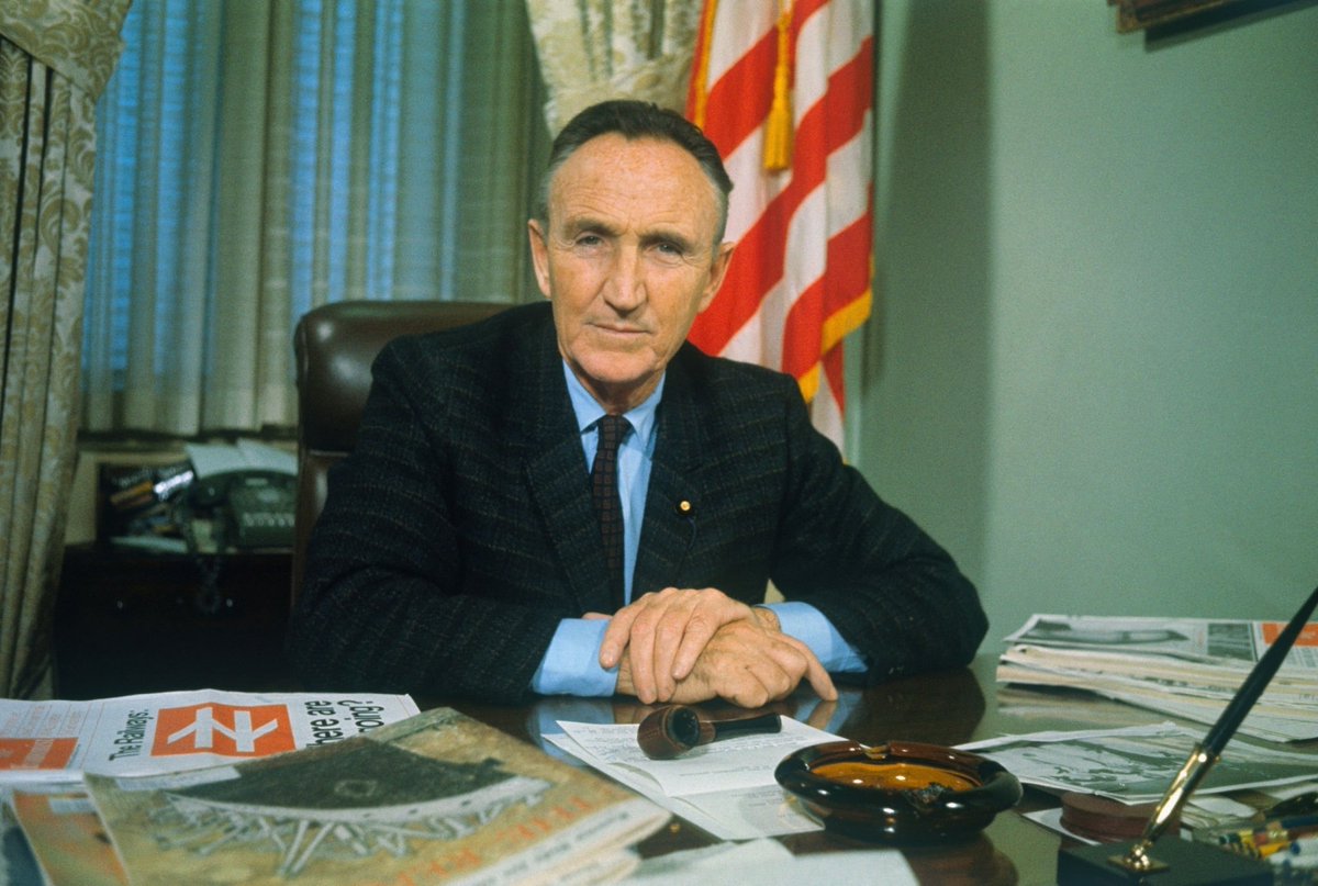 #OTD in 1966, Senate Majority Leader Mike Mansfield proposes peace talks with the North Vietnamese and Communist China. China rejects the offer. #VietnamWar