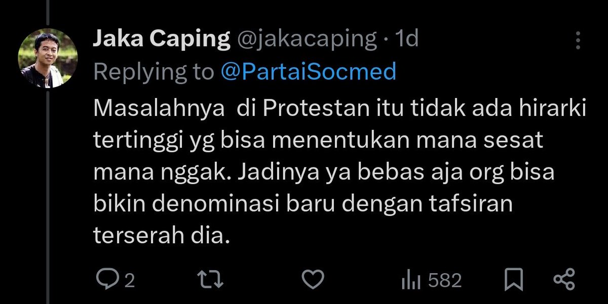 jakacaping's tweet photo. @PartaiSocmed @WongVancouver Masa susah banget sih memahami ini?  Apa mikirnya Protestan itu cuma ada di Indonesia ya? 😅 https://t.co/da2SFp6myd