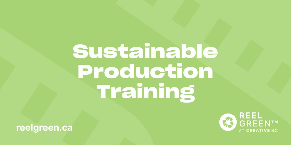 🎥♻️ Register for free #ReelGreen #SustainableProduction training sessions on May 9th and 23rd. With this training, you'll gain the knowledge and tools to reduce the impact of #motionpicture #production. creativebc.com/reel-green/new…