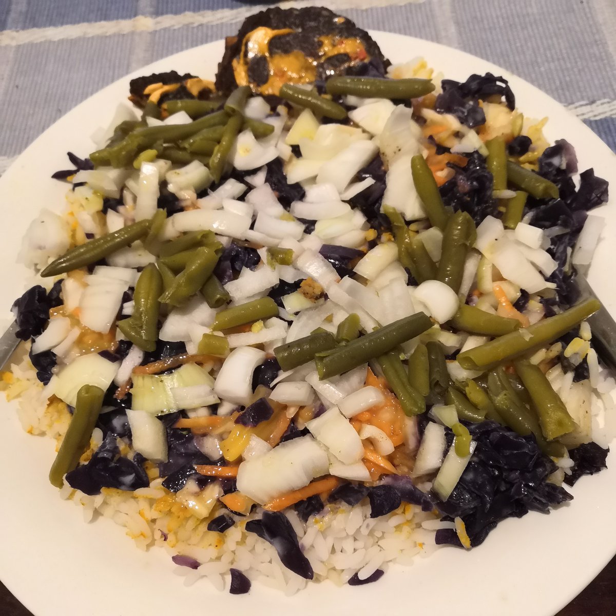 Fedaygin's tweet photo. Today's v dinner was nutritious & tasty π All required amino acids & nutrients during the day. Most came from tasty tofu scramble lunch hours before dinner. Breakfast was berries porridge π Soon corn chips while stream Bad Batch at @DisneyPlus #VeganFoods #ForeverDPlusSub #Noms https://t.co/Fde4Z21D06