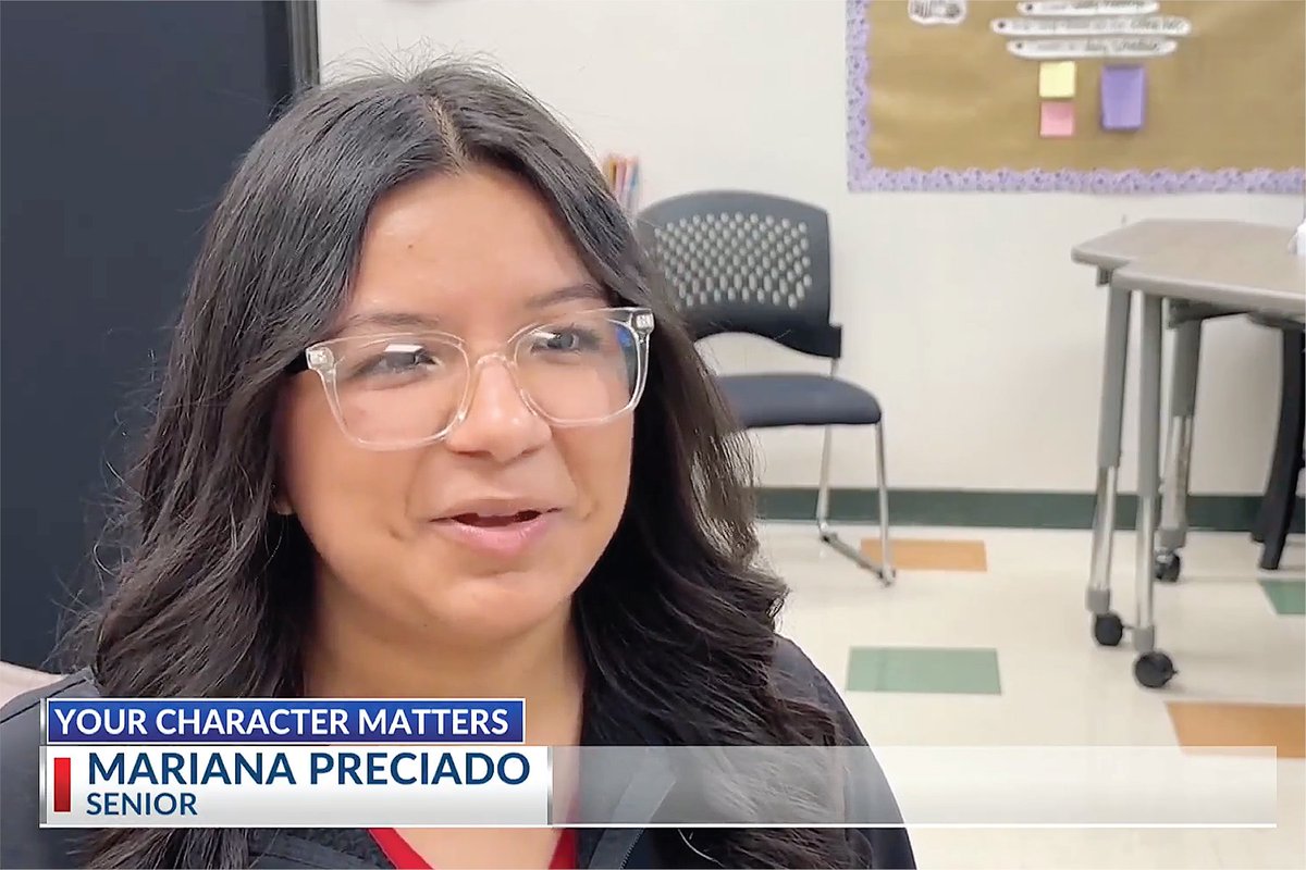 Mariana Preciado is being honored on this week's segment of Your Character Matters for the support she gives her classmates. The senior at John J. Cairns Continuation HS in Lindsay encourages her peers to stay on the right path! Watch the KSEE24 story at yourcentralvalley.com/your-character….