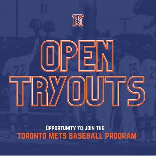 TorontoMets's tweet photo. The Toronto Mets will be holding our 1st open tryout for the 2025 season on May 22 at 6:30pm at Hermitage Park in Ajax for Mets Elite Teams (2006-12) and the Junior Mets Development Program (2012-14).

Fill out the form below to receive more information;

https://t.co/4lGLjSSXuo https://t.co/Jr75w1xOa3
