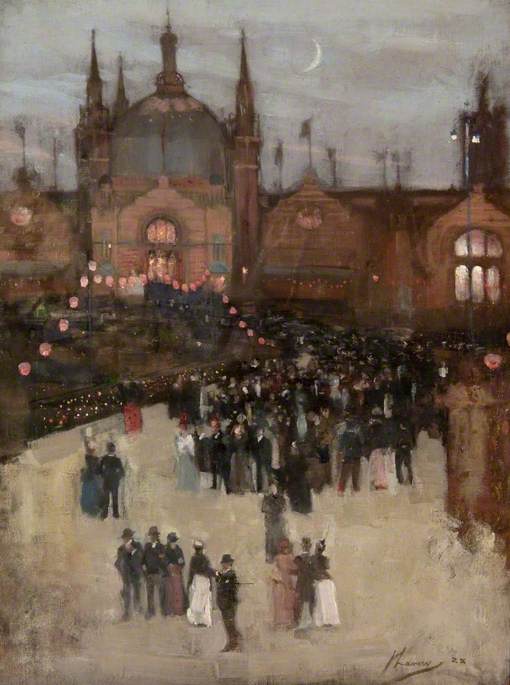 Today's theme for @artukdotorg 's #OnlineArtExchange is Lavery and on Location art for #LaveryOnLocation at @UlsterMuseum 

The Fleming Collection has chosen The Glasgow International Exhibition by Sir John Lavery, 1888

Image credit: Glasgow Life Museums