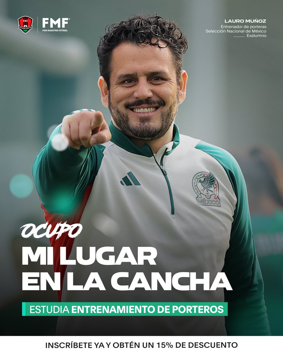 ¡Juega un papel importante en la formación de porteros! Inscríbete dando clic en el botón y marca la diferencia en el futbol mexicano. #OcupoMiLugarEnLaCancha ➡️ fmf.mx/sistema-nacion…