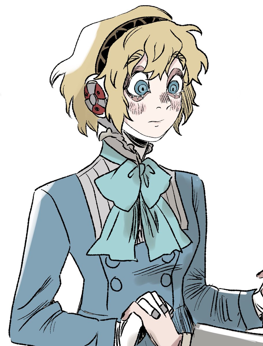 komemerda's tweet image. Blushing aigis