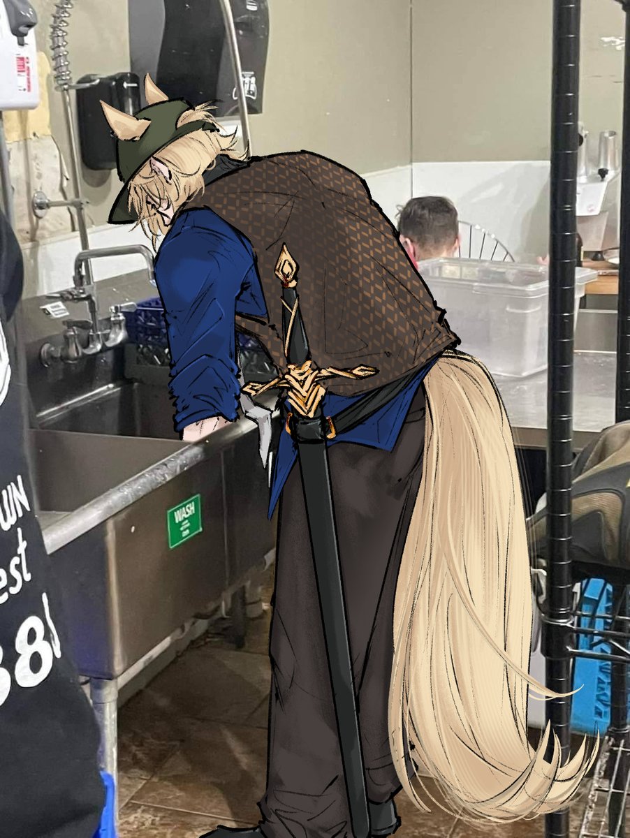 CiLundi's tweet photo. My friend sent me this tweet with a single request, so of course I provide. 
#Mlynar #Arknights https://t.co/Cztts6UdL4