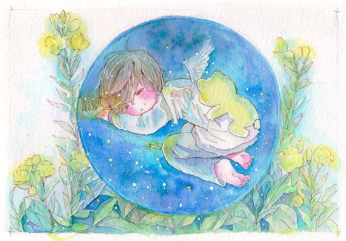 「closed eyes plant」 illustration images(Latest)｜4pages