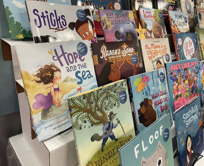 Hope and the Sea with illustrations by Svetla Radivoeva was spotted at TLA! I just love seeing my books making their way out into the world. @worthykidsbooks #picturebooks #SEL #librarians