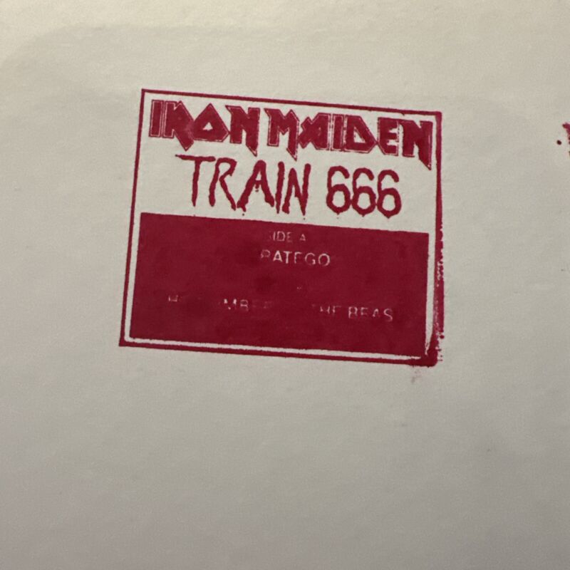 Iron Maiden - Mega Rare Train 666 Red    ebay.com/itm/IRON-MAIDE…  #ad  ⬜