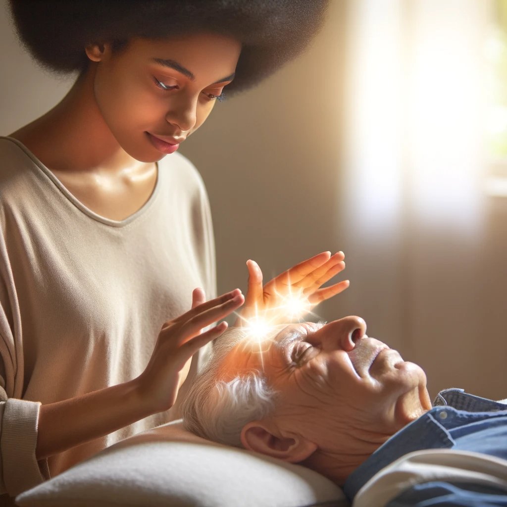 Reiki is a form of therapy that involves the transfer of energy from the practitioner's palms to the patient's body This transfer of energy can promote healing and balance in the body, mind, and spirit Message me to learn more or if interested in receiving a treatment