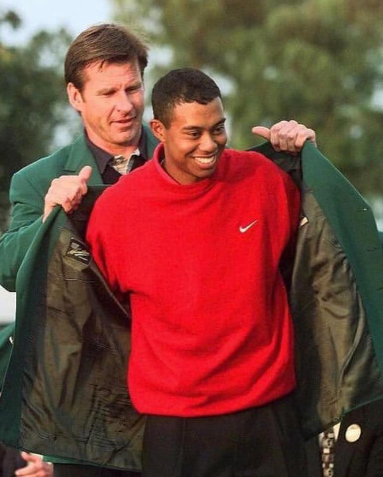 True story! There was a Tiger prowling the fairways & greens years before “Tiger”. 1975 was the year... the same year Woods was born. @NickFaldo006 @TigerWoods @TheMasters
