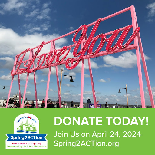 Alexandria's Giving Day is just around the corner! On Wednesday, April 24, #Spring2ACTion takes place. This 24-hour online event connects donors with nonprofits and charitable causes within the city. Learn how you can start giving today from @ACTforAlex: spring2action.org