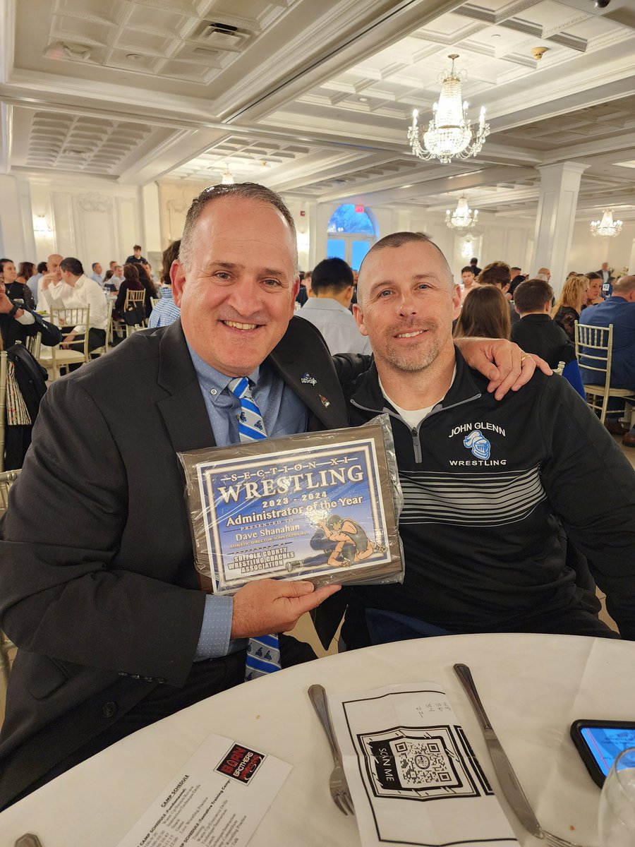 Congratulations to our own Mr. Shanahan winning the Section XI Wrestling Administrator of the Year! <a href="/JG_Athletics/">John Glenn Athletics</a>