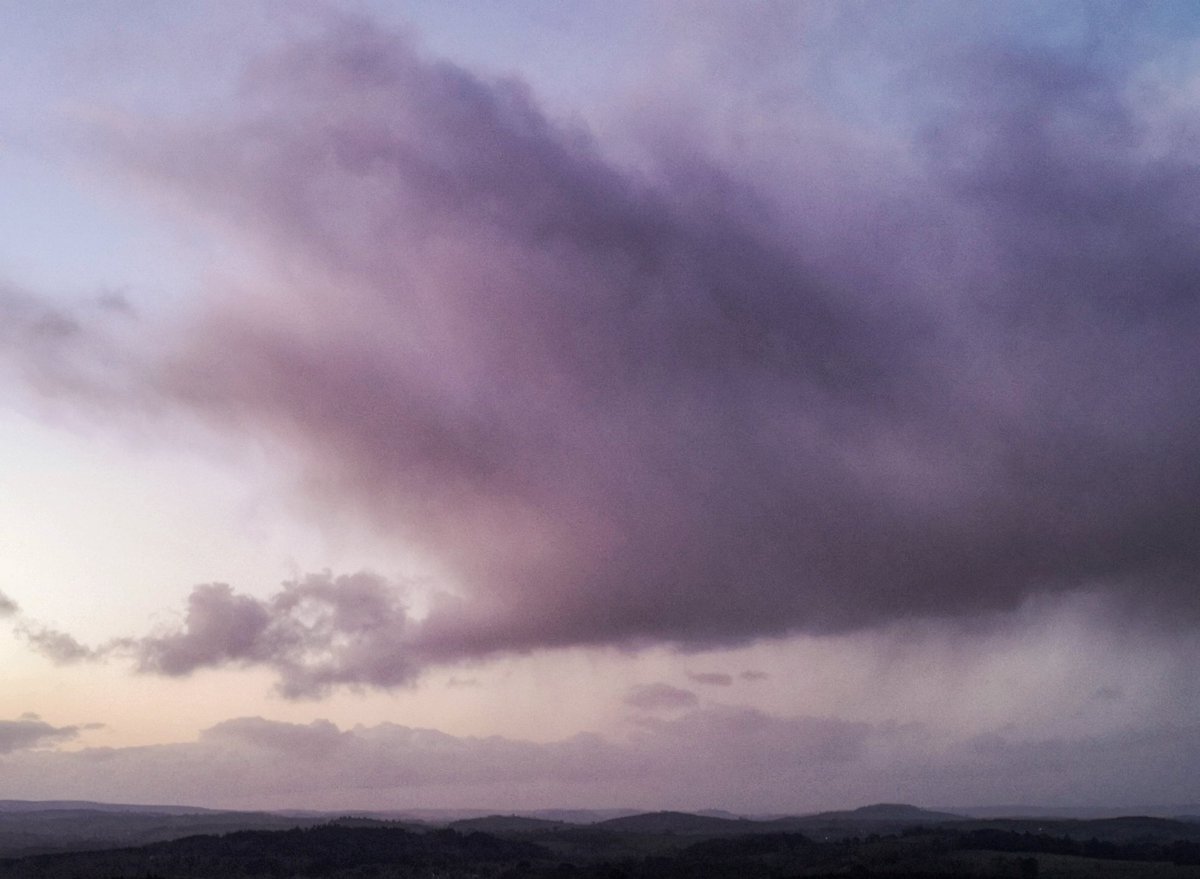 Late twilight in the South Hams hills