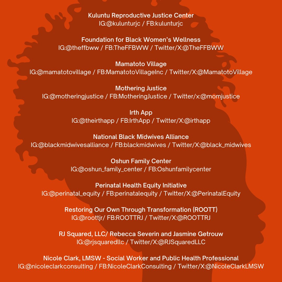 (1/2) Acknowledging and amplifying black voices shaping their narratives and health outcomes is a crucial step toward dismantling systemic racism within medical and social services. #SwipeLeft to view @BlkMamasMatter's partners to follow and support! Thank you @BlkMamasMatter!