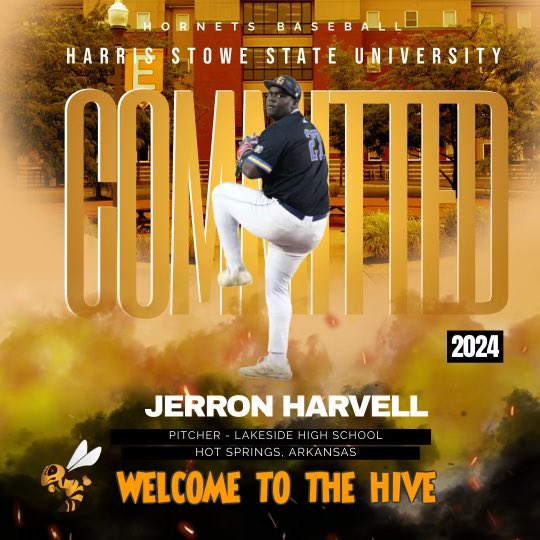 JerronHarvell's tweet photo. After a long conversation I have decided to commit to the Harris Stow State university go Hornets @CoachTGilmore @StoweBaseball @LS_RamsBB @korey_thompson https://t.co/WlP5NpD1d2