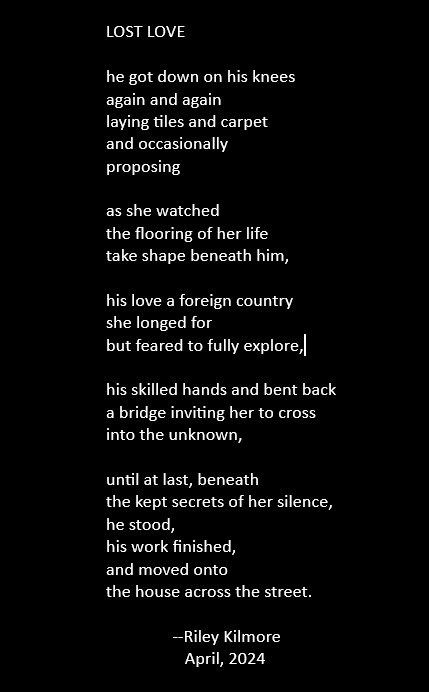 #NationalPoetryMonth #rileykilmore #poetrylovers #poetrytwitter #lovepoetry #loss #missedopportuities