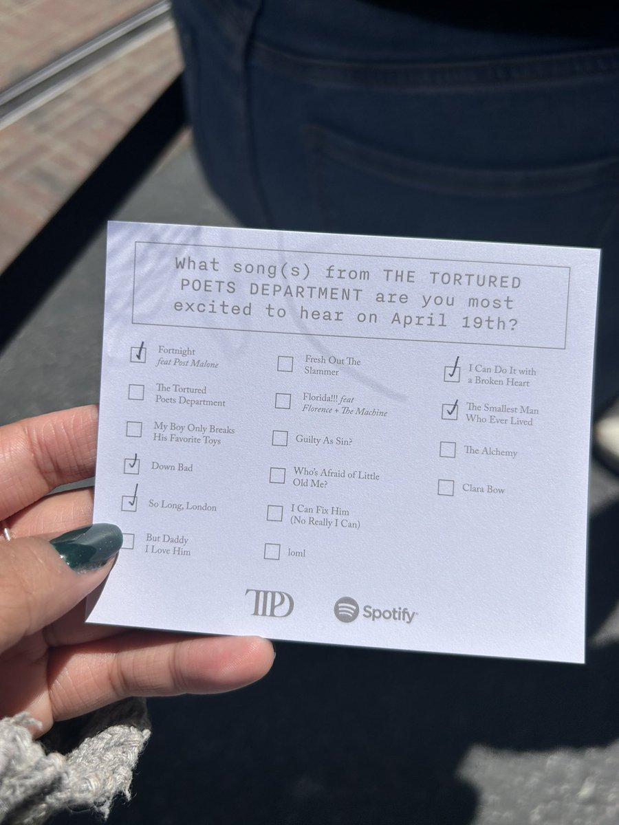 had so much fun yesterday at the 
#TTPD spotify library installation pop up!! 🤍🕊️🕰️🫶🏼