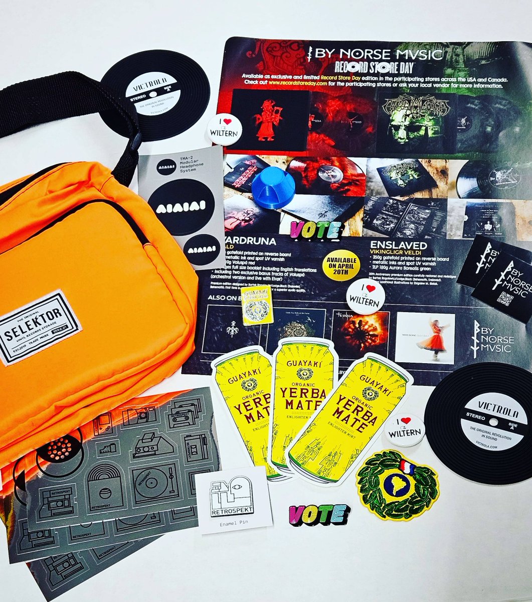 Huge thanks to @USAudioTechnica, @skullcandy, @PioneerDJusa, @HeadCountOrg, @Guayaki, @LiveNation, @VictrolaPlayers & Retrospekt for providing cool swag for Amoeba Hollywood's @recordstoreday goodie bags!
 
Goodie bags w/purchase of #RSD24 releases on April 20 (while they last).