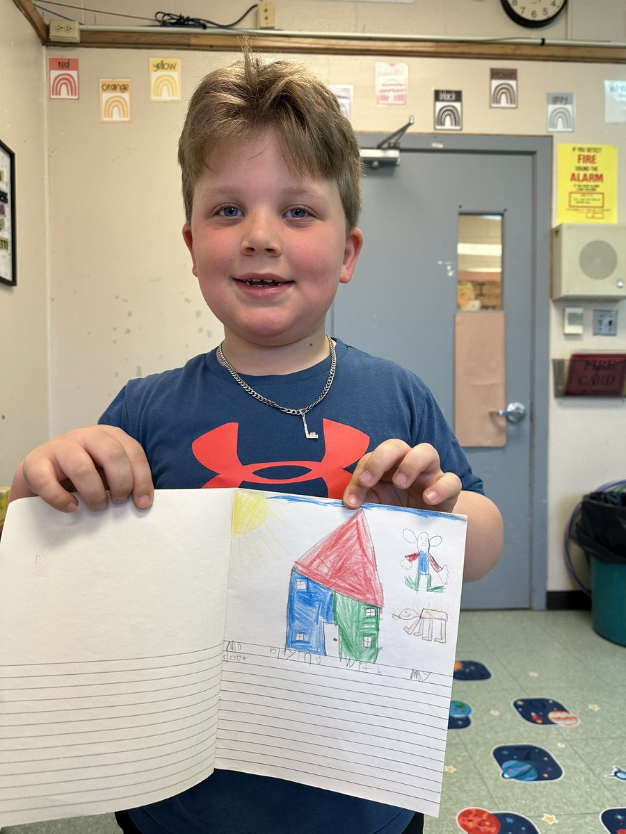 Miss_DiFelice's tweet photo. So proud of these kiddos for their incredible work on their journals! 📝✨writing words phonetically and adding detail to their pictures. Their creativity and dedication shine brightly on every page! @sttcatholic https://t.co/H3fiYtotVr