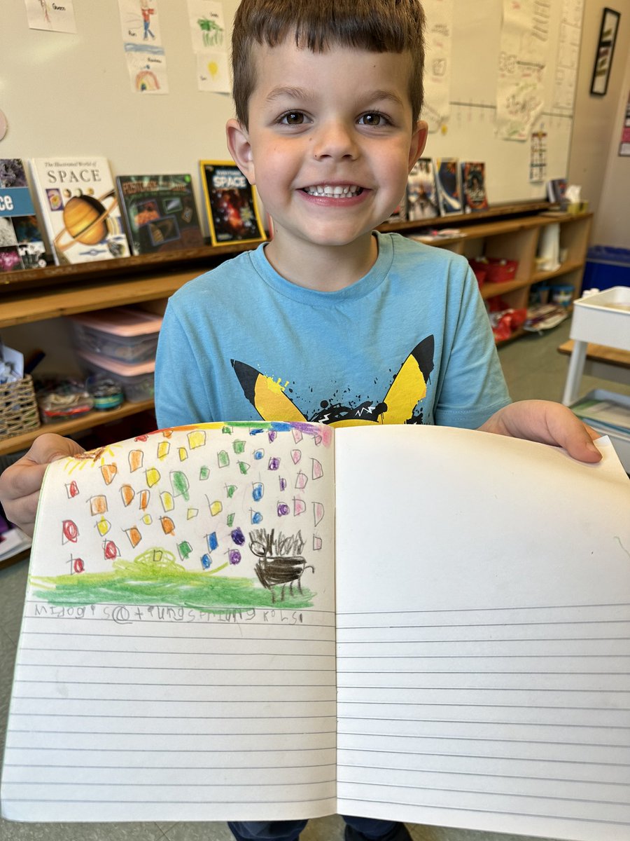 Miss_DiFelice's tweet photo. So proud of these kiddos for their incredible work on their journals! 📝✨writing words phonetically and adding detail to their pictures. Their creativity and dedication shine brightly on every page! @sttcatholic https://t.co/H3fiYtotVr