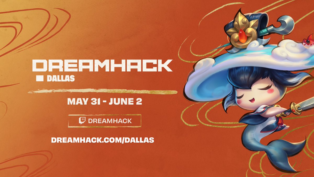 Embrace the mythical call! DREAMHACK Dallas presents the 3rd Sub-Regional Event for NA. Registration is on May 31st at the event. Get your tickets on April 18th at 1PM PT: dreamhack.com/dallas