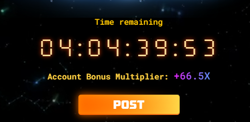 I'm farming $BEYOND because I want that juicy revenue earning token from <a href="/PlayGroundCorp/">PlayGround</a>. LFG!!! 

💰 REPLY X66.5
💰💰LIKE x66.5
💰💰💰 ReTweet x66.5
💰💰💰💰 Quote RT x66.5

Do this 4 you get x266 Points for $BEYOND

CLAIM IT! Multiplier up for grab for anyone!

 ༼つ ◕_◕ ༽つ