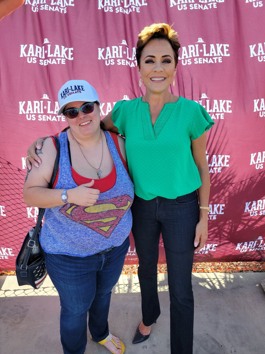 @KariLakeWarRoom @KariLake It was fabulous! She remembered me from September. I'll never forget what she said to me when I told her the BEYOND miraculous story of my birth for as long I live. It still gives me goosebumps.