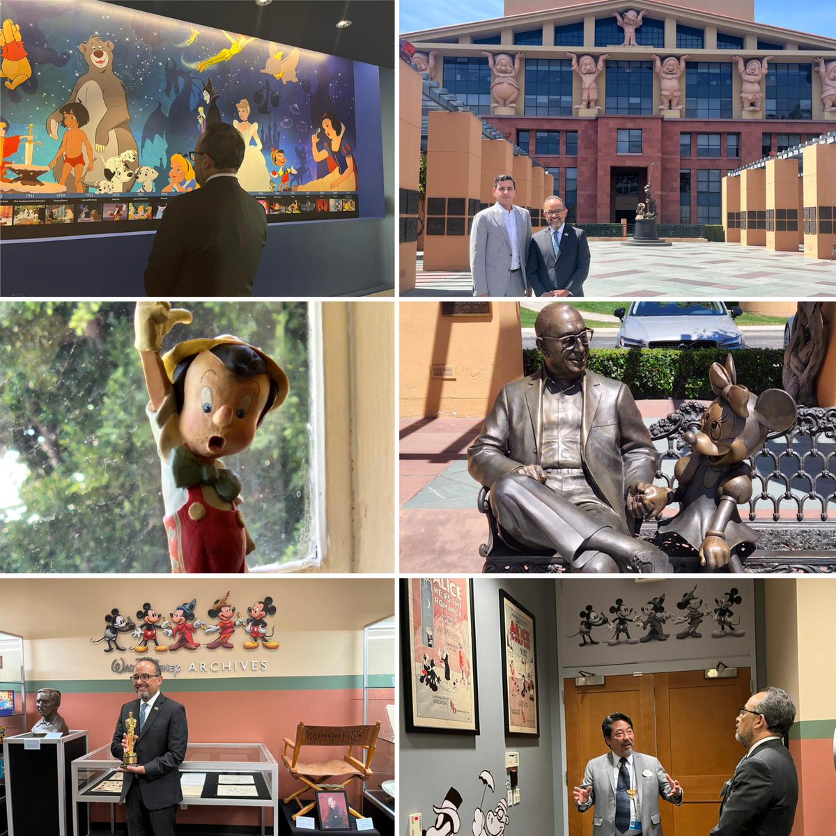 I had a fantastic visit to the @WaltDisneyCo HQ. We toured its emblematic studios, engaged with remarkable Mexican talent, and talked about how to strengthen the Mexico-LA/Hollywood bonds in the film industry. Thank you Michael Lebovich for your support & interest 🎥🎬🇲🇽