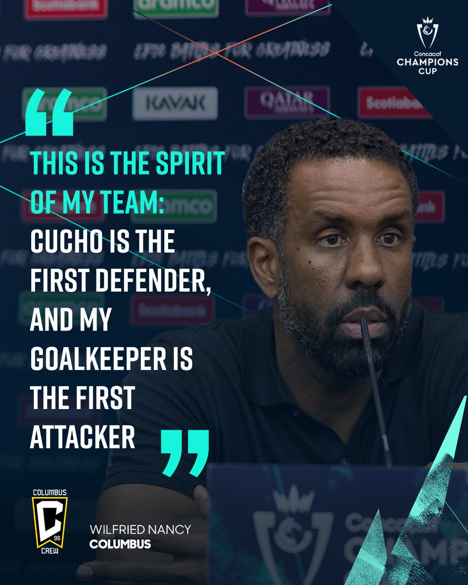 The mindset to make history in the #ConcaChampions! 🧠 🎙️ Wilfried Nancy | @ColumbusCrew