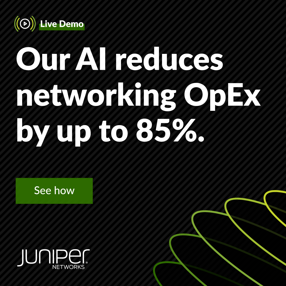 Join @JuniperNetworks' live demo to see how our #AINative capabilities can revolutionize your network operations, ensuring reliability, efficiency, and security like never before.

Register to unlock the power of AI in networking with Juniper Mist #AI: juni.pr/4089dtW