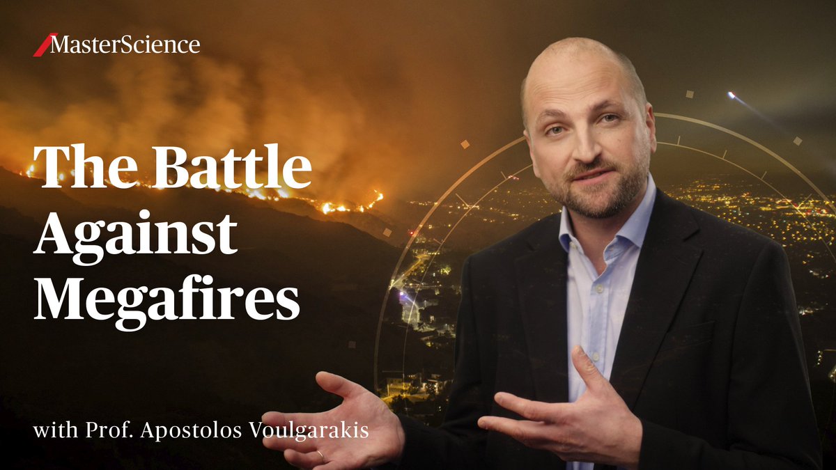 🔥Are you ready for the battle against megafires? 🔥 Wildfires are becoming more frequent and more catastrophic. Discover our new masterclass by Pr. @atvoulgarakis @AXA Chair in Wildfires and Climate at @tuc_chania ➡️youtube.com/playlist?list=…