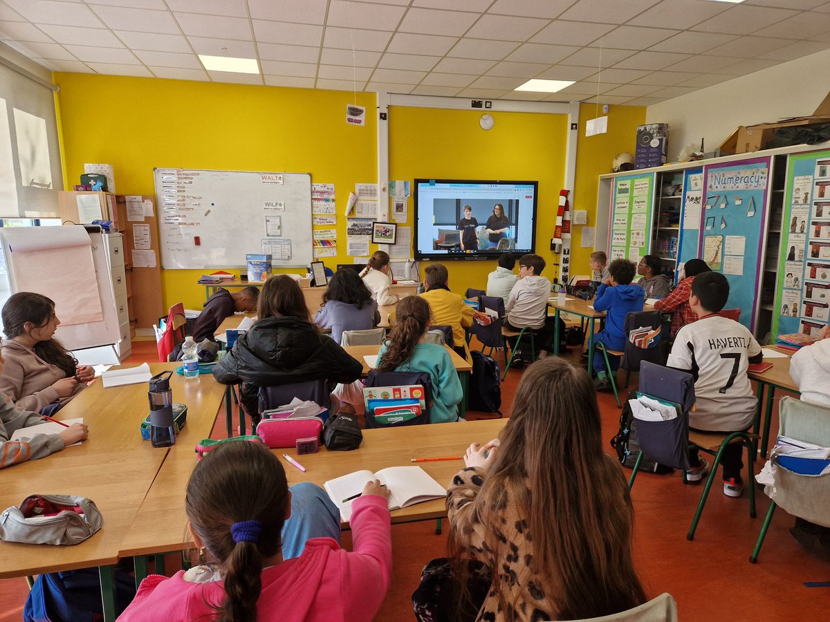 Germany Class participating in Microsoft's Dreamspace Live event to mark International Girls in ICT day today! #stem