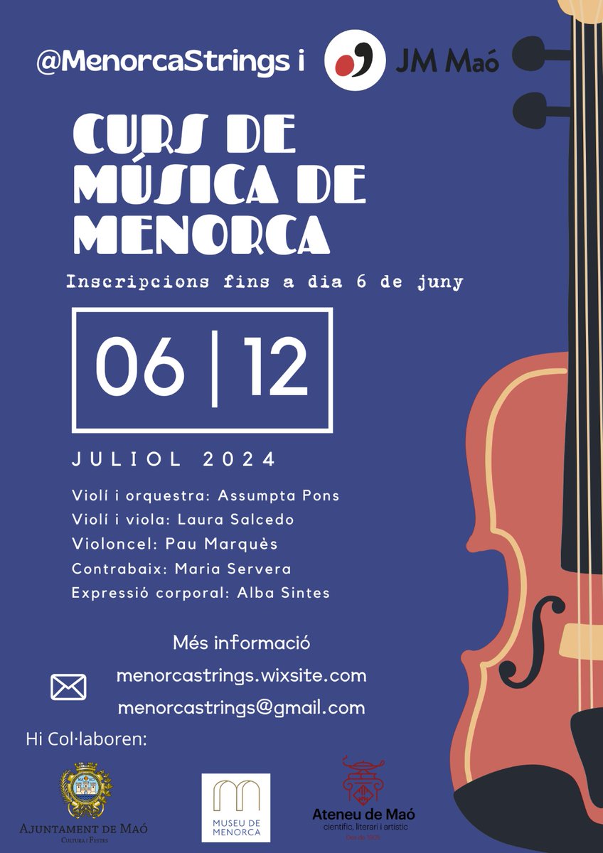 Curs Música Menorca tweet media