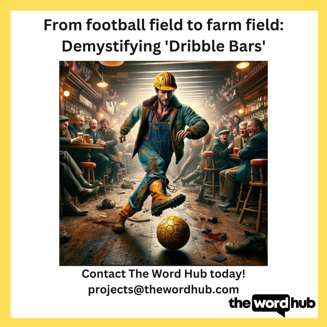 Think a 'dribble bar' is about fancy footwork in a crowded pub? In the #agriculture world, it's all about precision in slurry application - no soccer skills required ⚽️🍺

Our expert translators ensure such industry-specific terms don’t get lost in the field or the #translation